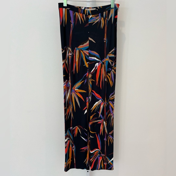 EMILIO PUCCI BLACK BAMBOO PRINT PANTS SIZE IT 44 / US 10 - Picture 5 of 15